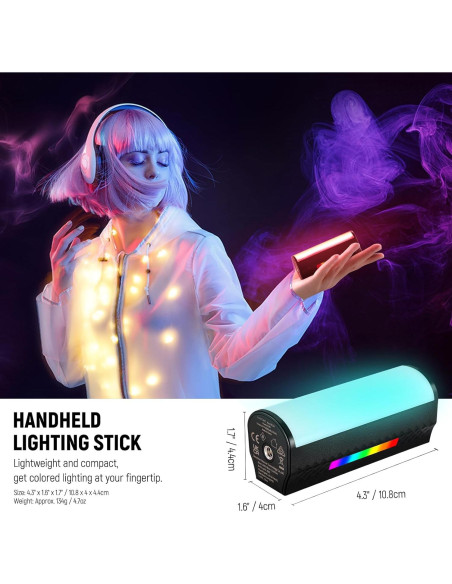 Kit de Luz LED NEEWER FS150 y TL97C RGB Portátil 130W