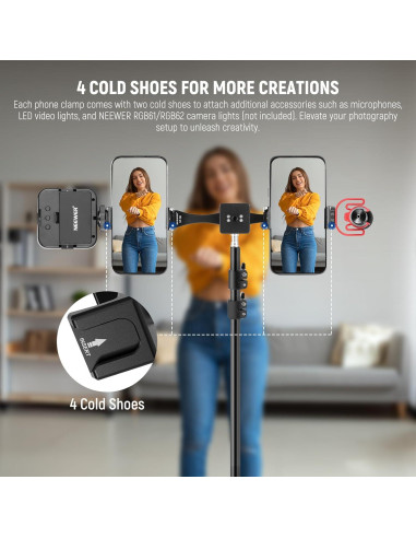 Kit de Luz de Anillo Neewer 55W 45cm LED Dimmable 5600K