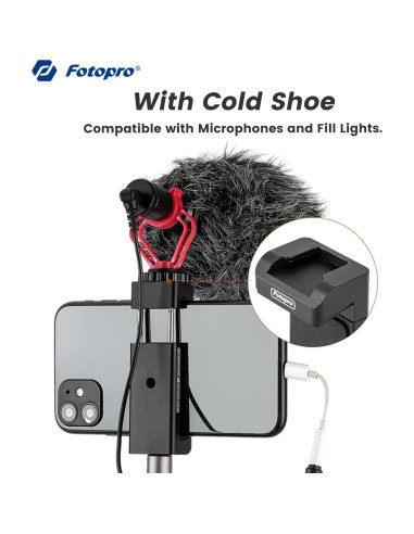 Soporte de trípode Fotopro SJ-98 para teléfono ajustable