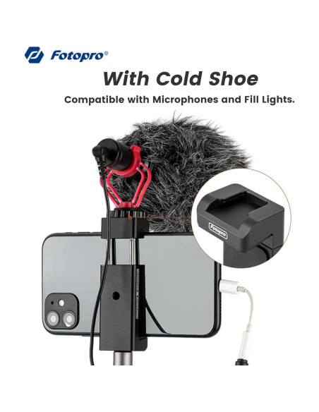 Soporte de trípode Fotopro SJ-98 para teléfono ajustable