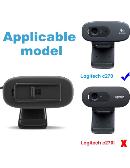 Cubierta de Webcam JCJCgifts C270/C310 - Obturador Privacidad Negro