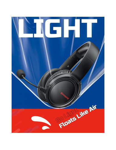 Auriculares Inalámbricos para Juegos BINNUNE BW02 7.1, 40h Batería