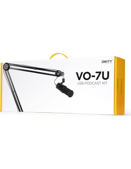 Micrófono Dinámico USB Deity VO-7U Supercardioide con Brazo