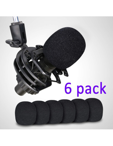 Filtro Antiviento Universal 6 Pcs YOUSHARES para Micrófono