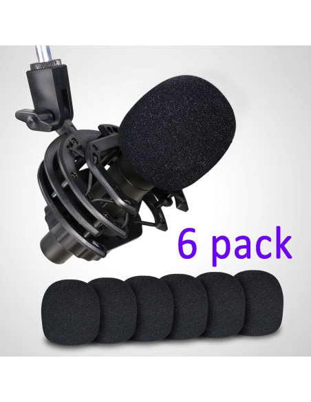 Filtro Antiviento Universal 6 Pcs YOUSHARES para Micrófono