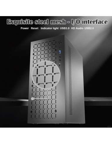 Caja de PC Micro ATX TGDGAMER H6-3000 Airflow, Negro