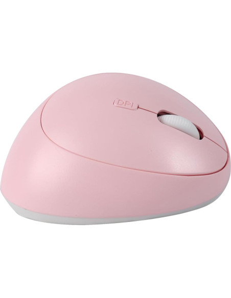 Ratón Vertical Ergonómico Inalámbrico Bluetooth Dtobhars Rosa 1600 DPI Ratón Vertical Ergonómico Inalámbrico Bluetooth Dtobhars Rosa 1600 DPI