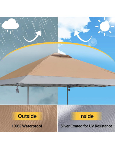 Cubierta de Reemplazo 13x13 D&ONEHOS Impermeable Oxford 300D