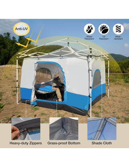 Tienda Interior de Camping REDCAMP 2.99x3.02m para 4-6 Personas