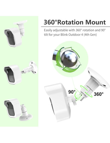 Soporte para Cámara Blink Exterior 4 - 2 Paquete Blanco