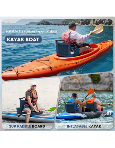 Asiento de Grada Plegable Fragess Azul Marino con Respaldo