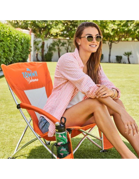 Silla Plegable Exterior Tommy Bahama Go-Everywhere Naranja