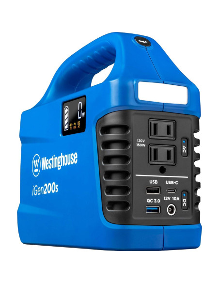 Estación de Energía Portátil Westinghouse iGen200s 300W + Linterna LED