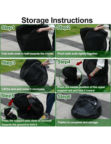 Carpa de Camping Emsiok para 1 Persona, 120x120x150cm, Malla Anti-Mosquitos