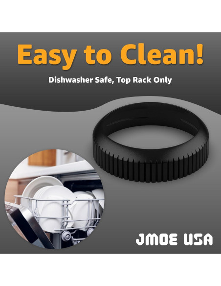 Tapa de Reemplazo Jmoe USA para Yeti Colster - Delgada, Negro