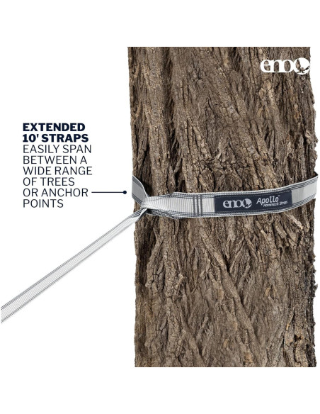 Correas para Hamacas ENO Apollo - 3.05 m - Gris Carbón