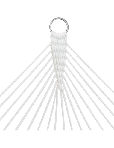 Hamaca Exterior Sunnydaze Doble con Barra Curvada Azul y Gris