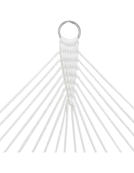 Hamaca Exterior Sunnydaze Doble con Barra Curvada Azul y Gris