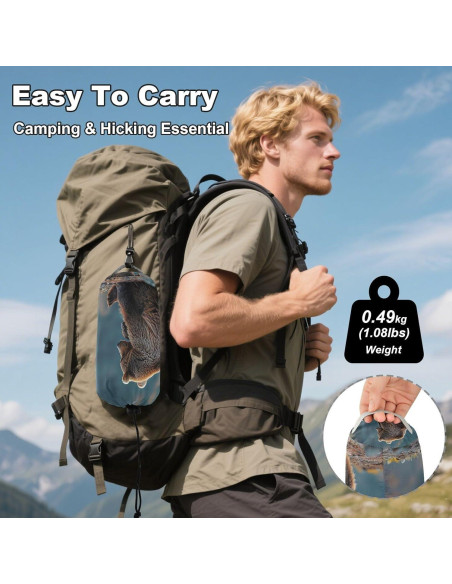 Hamaca de Camping SDMKA 150 kg, Portátil, 290x138 cm, Incluye Correas