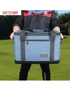 Bolsa Térmica Reutilizable Hap Tim 40 Latas 30L Azul Gris 2