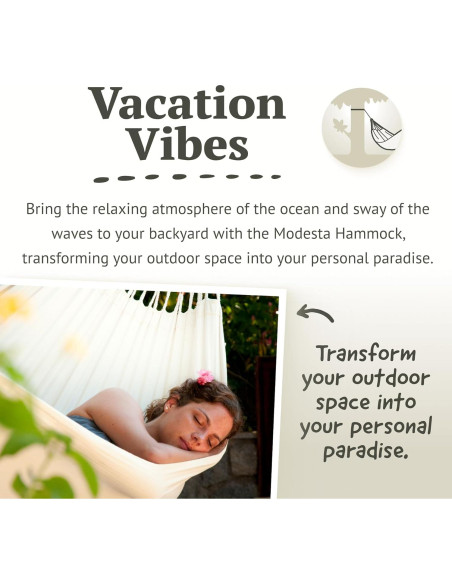 Hamaca Doble LA SIESTA Modesta Algodón Orgánico 2 Personas Hamaca Doble LA SIESTA Modesta Algodón Orgánico 2 Personas