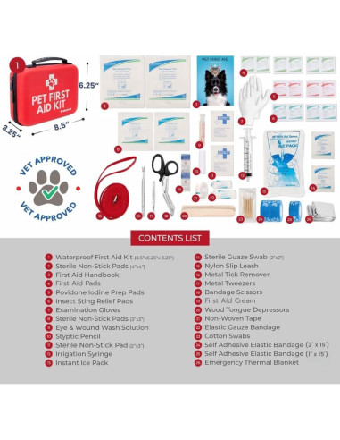 Kit de Primeros Auxilios para Perros Rubyloo - 3 Piezas