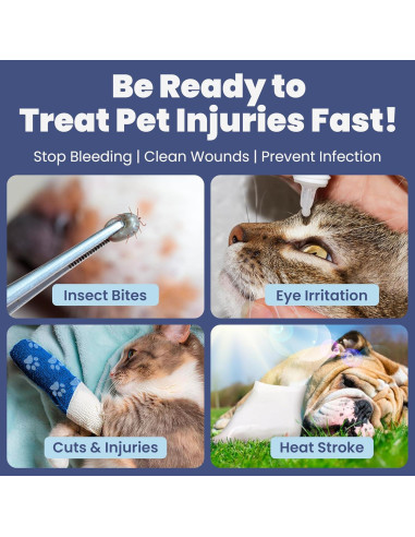 Kit de Primeros Auxilios para Perros Rubyloo - 3 Piezas