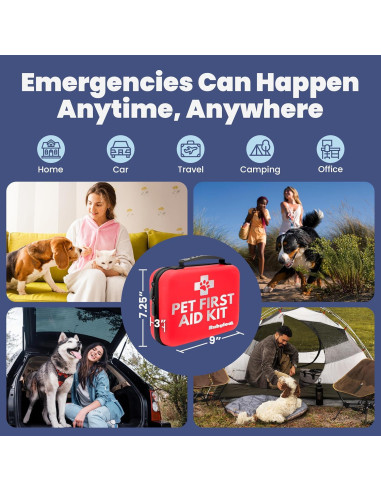 Kit de Primeros Auxilios para Perros Rubyloo - 3 Piezas