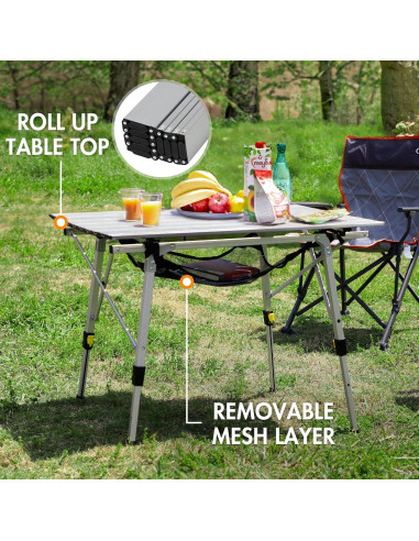 Mesa Plegable PORTAL con Silla de Pesca para Camping