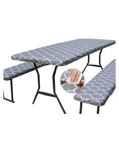 Mantel Rectangular de Vinilo Rally Home Goods 3 Piezas 76x183 cm