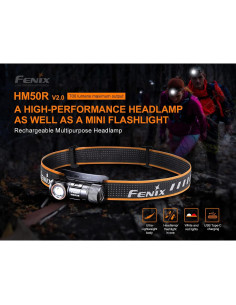 Linterna Frontal Fenix HM50R V2 700 Lúmenes LED Recargable 2