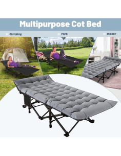 Cama Plegable Slsy para Camping 408 kg Alta Resistencia 2