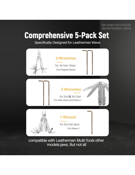 Juego de Llaves Torx Leatherman Wave - 5 Piezas Acero S2