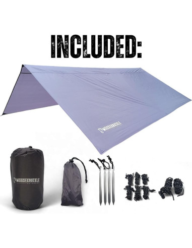 Toldo de Lluvia Portátil Mooseknuckle 3.05m x 3.05m Impermeable