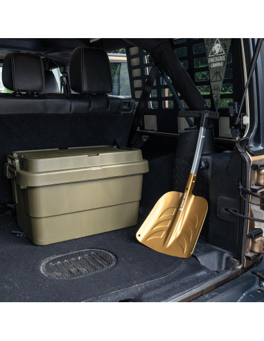 Pala de Nieve Plegable OneTigris 66 cm con Cepillo Raspador