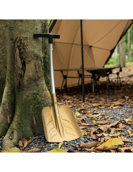 Pala de Nieve Plegable OneTigris 66 cm con Cepillo Raspador