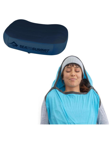 Sistema de Sueño Sea to Summit: Almohada Aeros y Forro Breeze