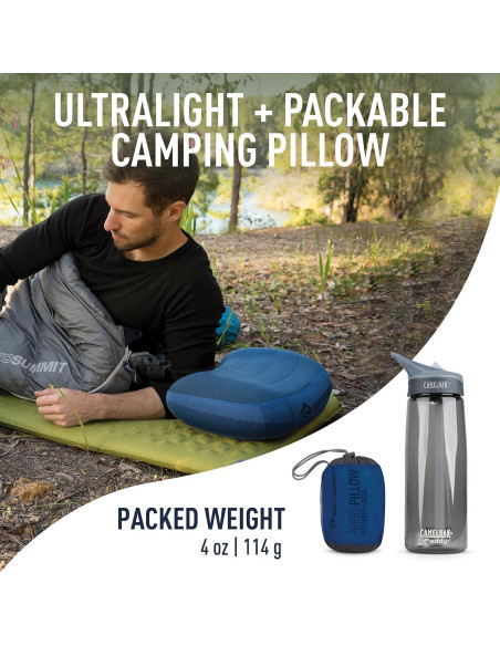 Sistema de Sueño Sea to Summit: Almohada Aeros y Forro Breeze