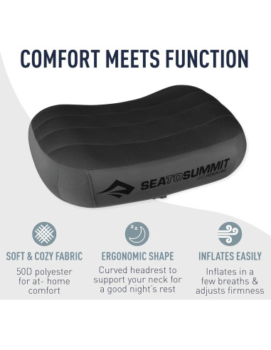 Sistema de Sueño Sea to Summit: Almohada Aeros y Forro Breeze