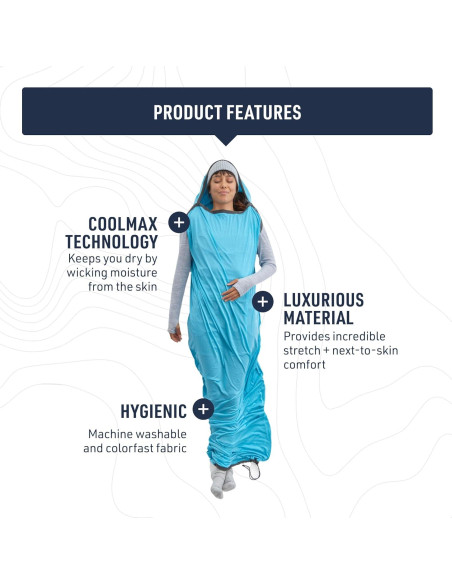 Sistema de Sueño Sea to Summit: Almohada Aeros y Forro Breeze