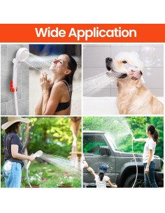 Ducha de Camping Portátil MarvinnanSlyke 2000W 7800mAh LED 2