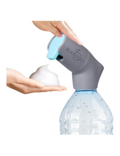 Estación de Lavado de Manos Portátil Suds2Go Gris con Jabón Espumoso
