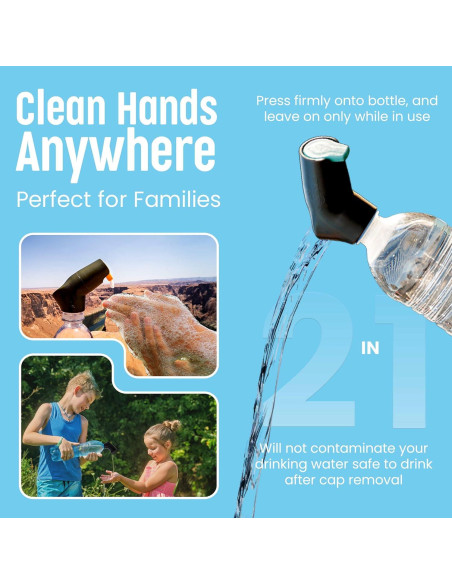 Estación de Lavado de Manos Portátil Suds2Go Gris con Jabón Espumoso