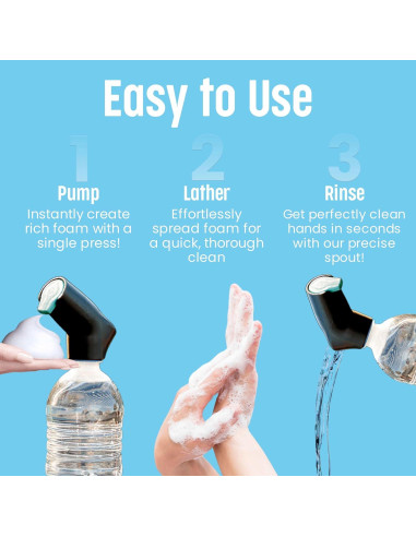 Estación de Lavado de Manos Portátil Suds2Go Gris con Jabón Espumoso