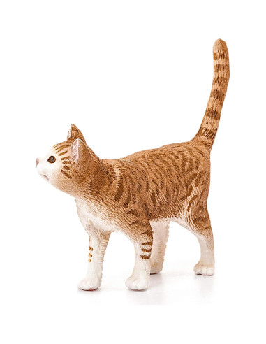 Figura de Gato Atigrado Schleich - Mundo de Granja 6.6 cm