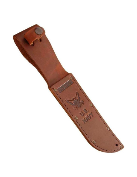 Funda de cuero marrón KA-BAR para cuchillos de 17.78 cm