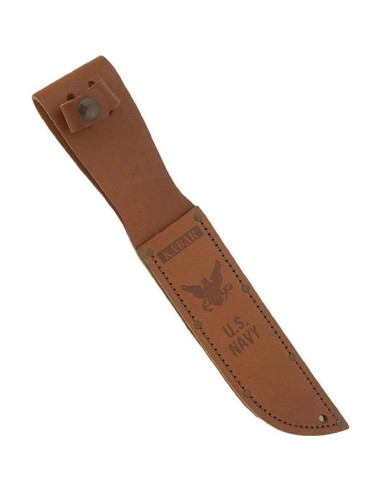 Funda de cuero marrón KA-BAR para cuchillos de 17.78 cm