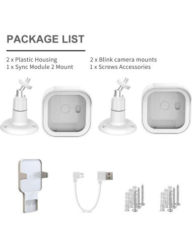 Soporte para Cámara Blink Exterior 4 - 2 Paquete Blanco