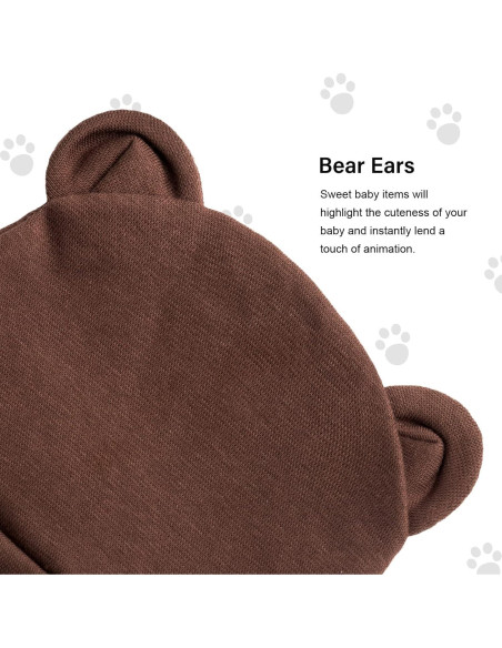 Conjunto Gorro y Manoplas Orejas de Oso AQOKKA 0-3 Meses
