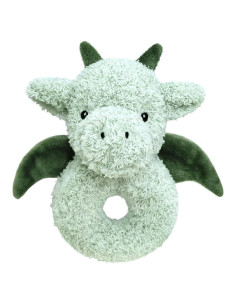 Sonajero de Peluche Dragón Verde Doindute 15.24 cm para Bebés